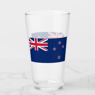 Pint Copo de vidro Patriótico com bandeira da Nova Zelâ