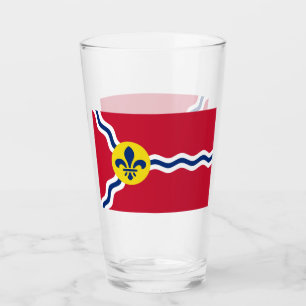 Pint Copo de vidro Patriótico com bandeira de Rua. Loui