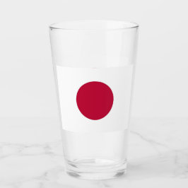 Pint Copo de vidro Patriótico com bandeira do Japão