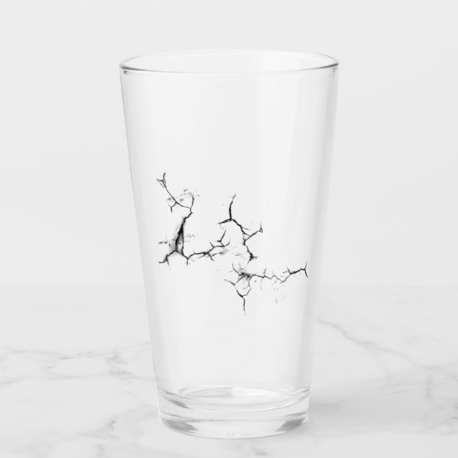 Pint Copo de Vidro Rachado (Frente)
