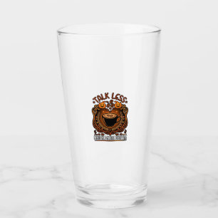 Pint Copo Fale Menos Beba Mais Café Abóboras de Hallowe