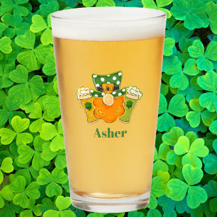 Pint Copo Leprechaun Personalizado do Dia de São Patríc