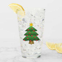 Pint Copo para Bebidas com Desenho de Árvore de Natal