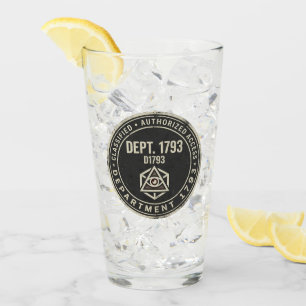 Pint Departamento 1793 Copo de Vidro