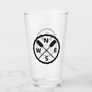 Pint Design do explorador da pá - copo de vidro