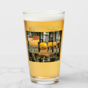 Pint Gráficos de Maui, bambu & Praia Pa'ako, Copo de Ce