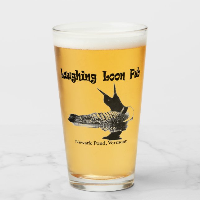 Pint Laughing Lon Pub, copo de cerveja (Frente (Preenchido))