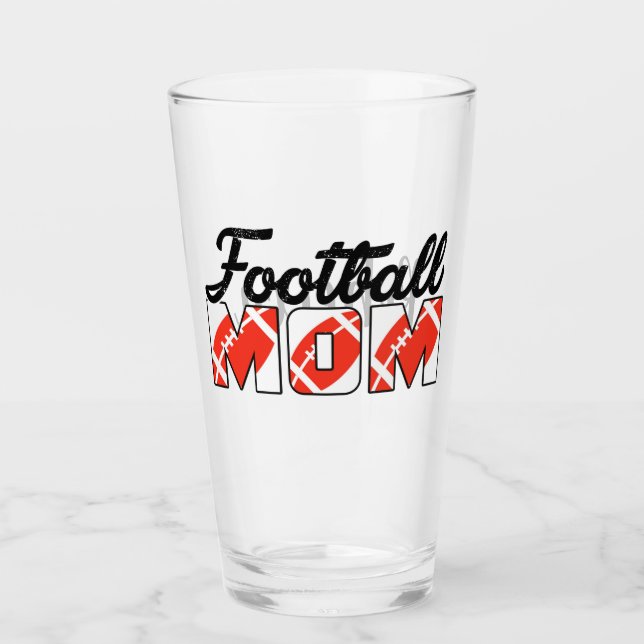 Pint Mãe de Futebol e Copo com Nome (Frente)