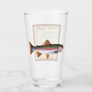 Pint Peixes - Placas embrulhadas em um copo de tinta -