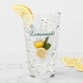 Pint Receita de Limonada em Copo de Vidro