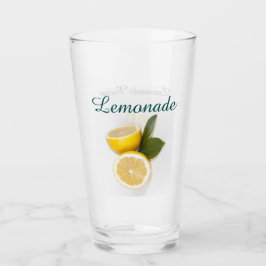 Pint Receita de Limonada em Copo de Vidro