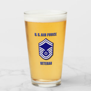 Pint Sargento-Mor USAF Copo de Vidro