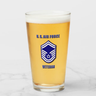 Pint Sargento-Mor USAF Copo de Vidro