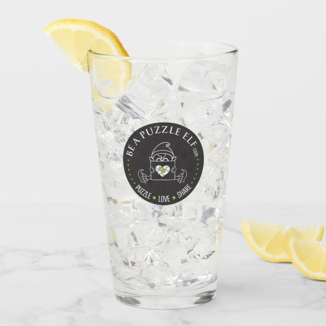 Pint Seja um Elfo Enigma — Garrafa de Água / Copo (Gelo frontal)