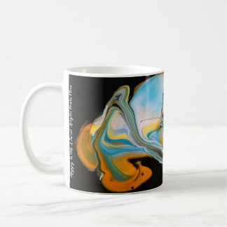 Pinta Abstrato Grande Caneca