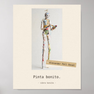 Pinta bonito — Brinquedos de Tecido Poster