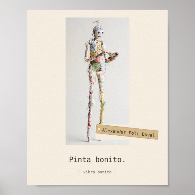 Pinta bonito — Brinquedos de Tecido Poster (Frente)