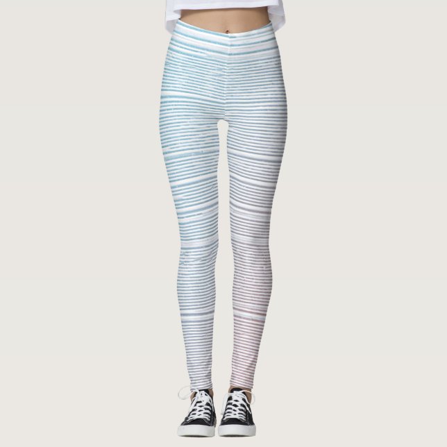 Pinta de Pincel de Pastel Texturizada Leggings de  (Frente)