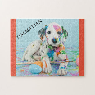 PINTA DIVIDIDA QUEBRA-CABEÇA DALMATIANO. JIGSAW P
