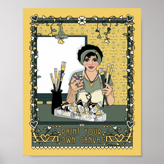 Pinta sua própria Canvas_C_8x10 Poster (Frente)