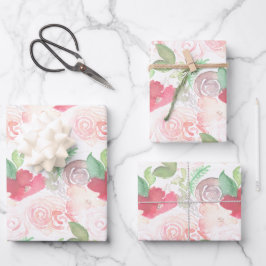 Pintado com Buquê de Casamento Florals de Aquarela