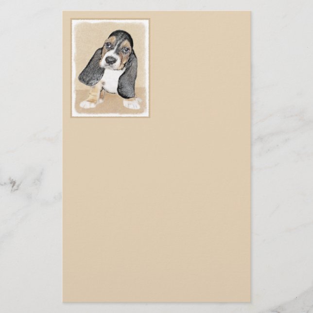 Pintado de Cachorro Basset - Arte Cachorro Origina (Frente)