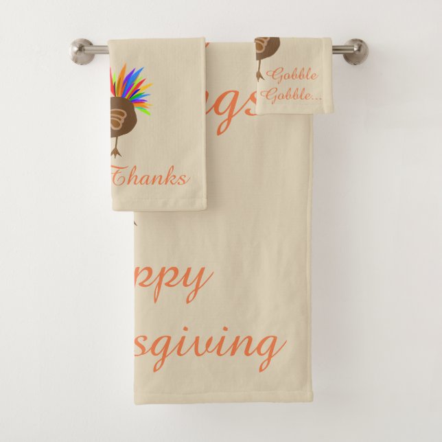 Pintado de Toalha de Banho Turco de Ação de Graças (Insitu)