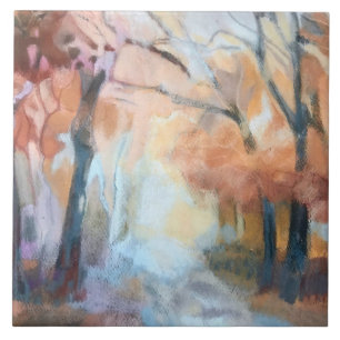 Pintados à mão pés de laranja-amarelos modernos