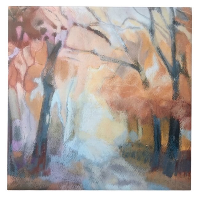 Pintados à mão pés de laranja-amarelos modernos (Frente)