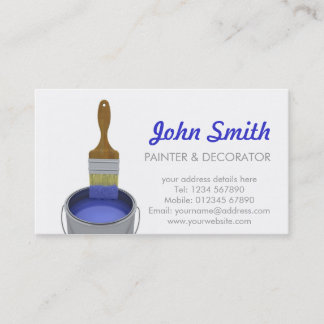 Pintando e decorando o cartão de visita