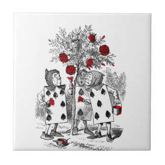 Pintando os rosas vermelhos