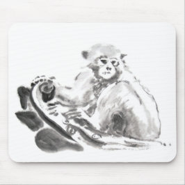 Pintar Macaco Ano Zodiac Mousepad