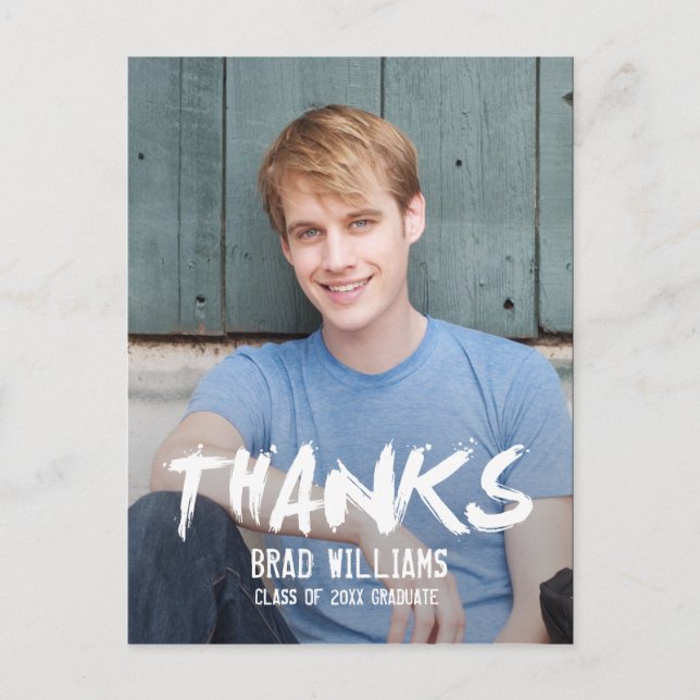 Pintar O Cartões de agradecimentos De Graduação Da (Frente)