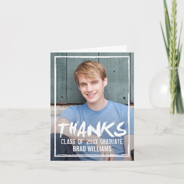 Pintar O Cartões de agradecimentos De Graduação Da (Frente)