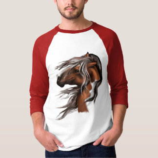 Pinte a camisa da cara do cavalo