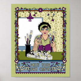 Pinte a sua própria Canvas_A_8x10 Poster