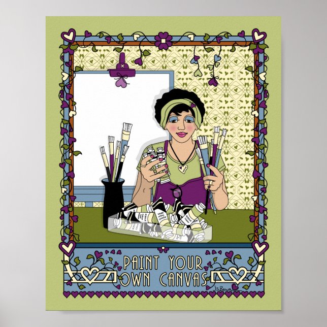 Pinte a sua própria Canvas_A_8x10 Poster (Frente)