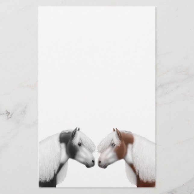 Pinte artigos de papelaria dos amigos do cavalo (Frente)