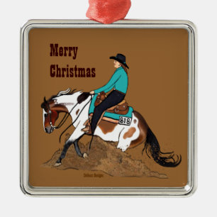 Pinte enfeites de natal controlando do cavalo