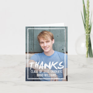 Pinte O Cartões de agradecimentos De Graduação Da 