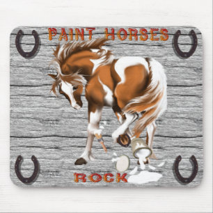 Pinte o mousepad da rocha dos cavalos