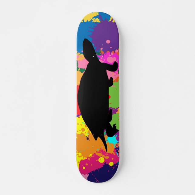 Pinte o skate da tartaruga do Splatter (Frente)