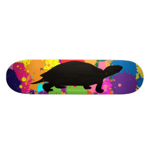 Pinte o skate da tartaruga do Splatter