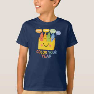 Pinte Seu Ano – Camiseta Infantil Vibrações Positi