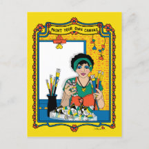 Pinte sua própria Canvas_B_ Cartão postal