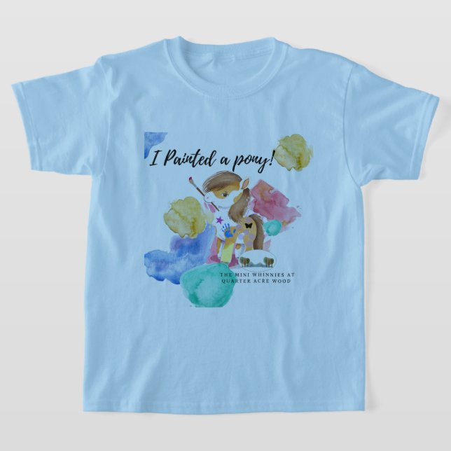 Pintei um pônei! Camisa T comemorativa (Postura )
