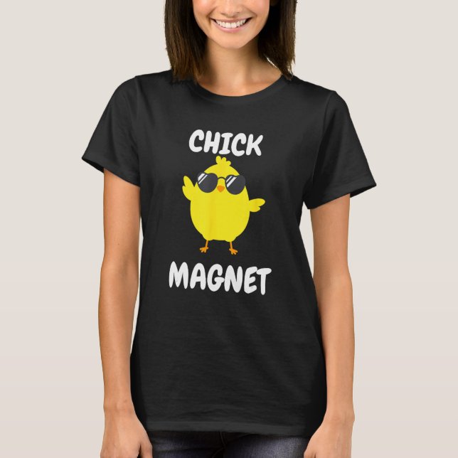 Pintinho Magnet Camisa Engraçados Crianças Páscoas (Frente)