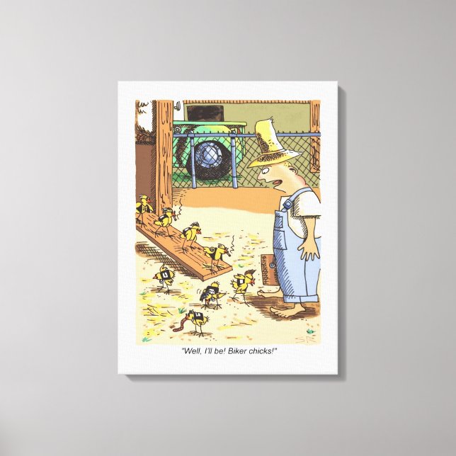 Pintinhos Biker impressão de tela branca (Frente)