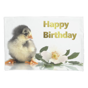 pintinhos de bebês de aniversário feliz