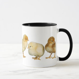 pintinhos que cruzam a caneca